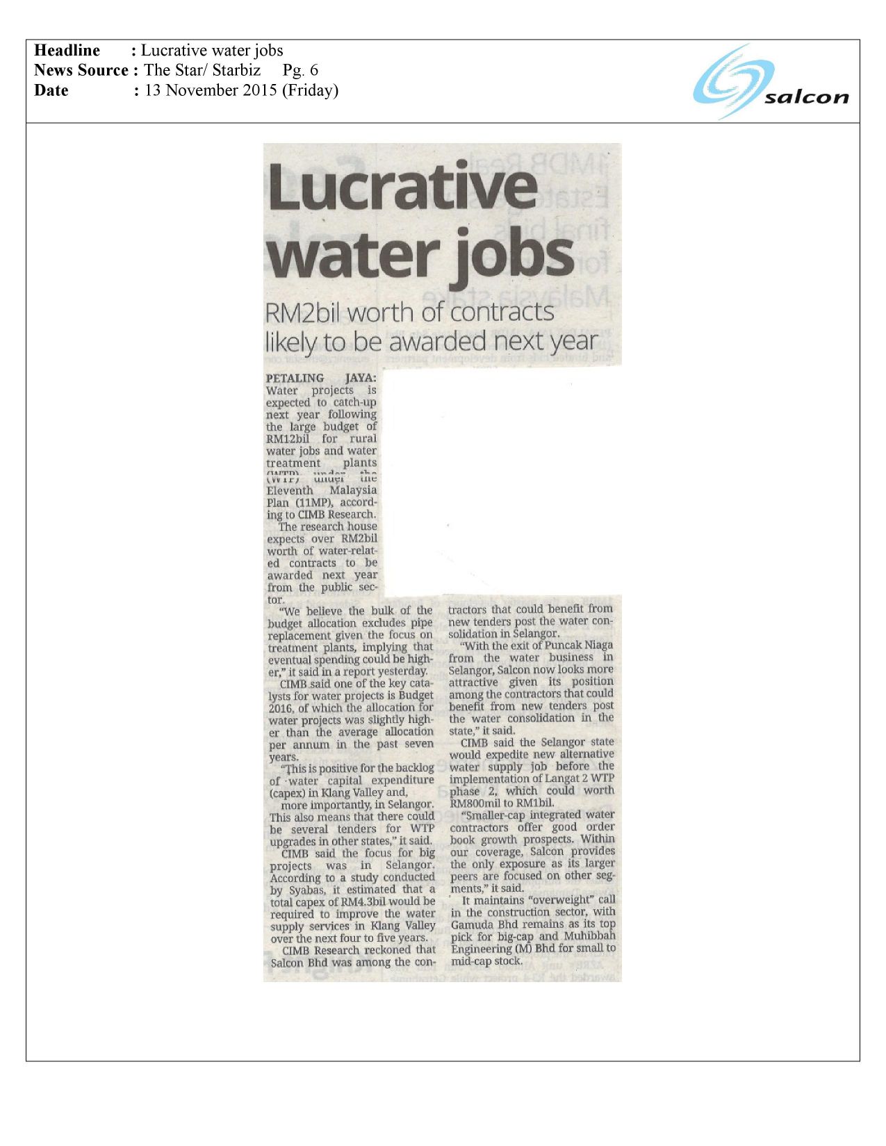 Lucrative water jobs