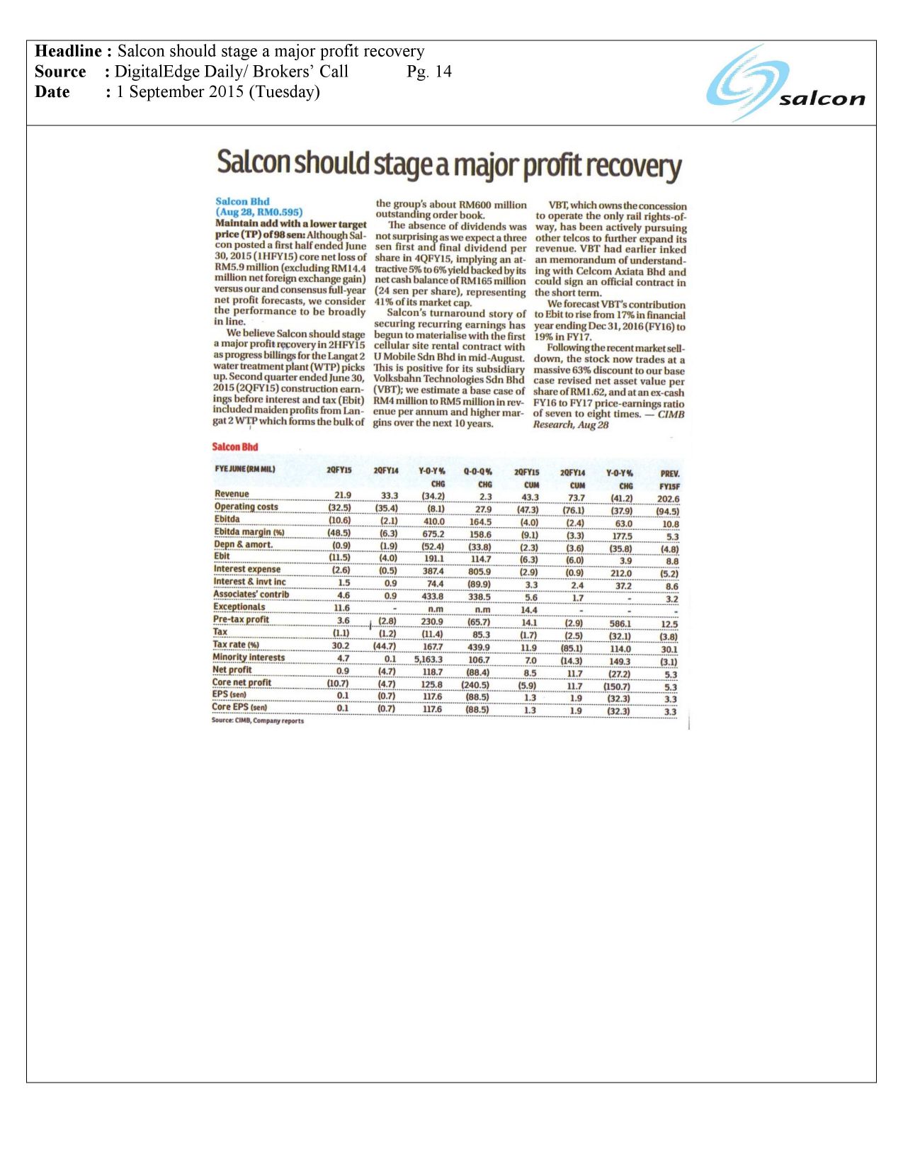 Salcon should stage a major profit recovery