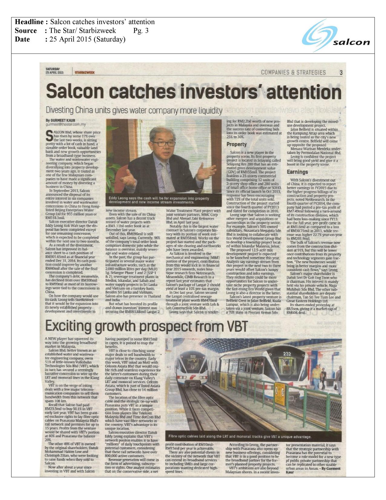 Salcon catches investors’ attention