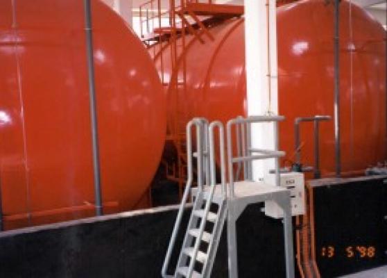 alum storage tanks 140 m3