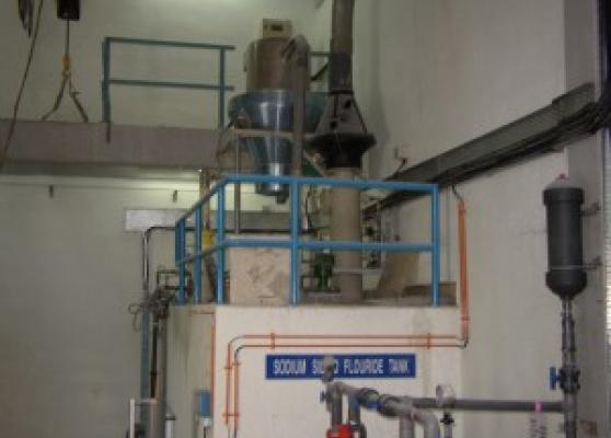 fluoride preparation unit