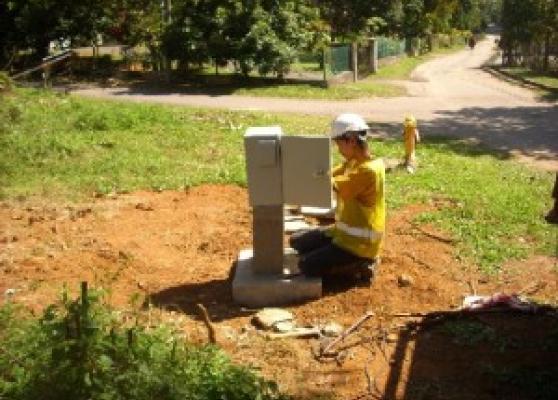 Installation of pressure point cabinet at Kg Pelegong