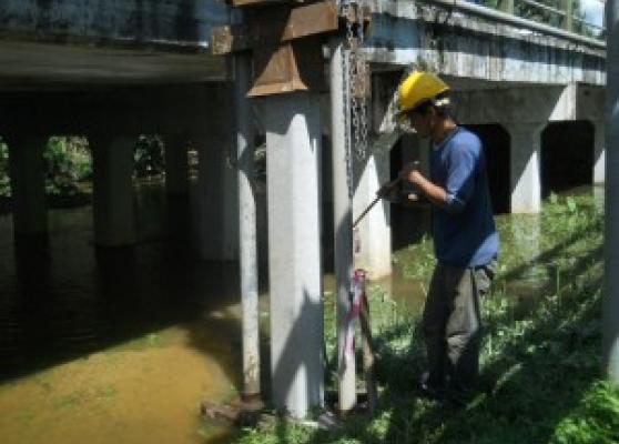 Piling works for river crossing at Jajaran paip keluar tangki Bukit Jawa (Pasir Puteh)