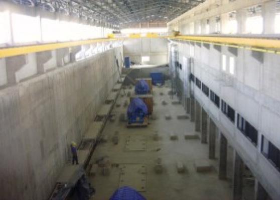 Internal View of Pump Station showing basement floor level