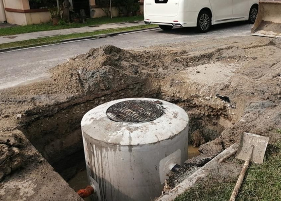 Rehabilitation works of Vacuum Sewerage System at Bandar Ambang Botanic