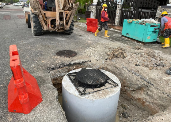 Rehabilitation works of Vacuum Sewerage System at Bandar Ambang Botanic